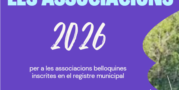 Subvencions a les associacions belloquines 2026