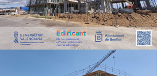 Les obres del futur col·legi de Benlloc continuen avançant a molt bon ritme. 🏗️👏